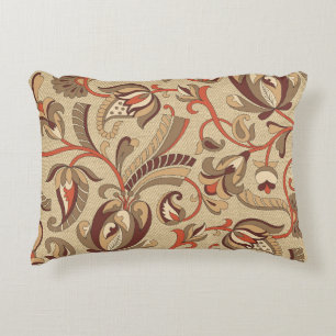 Fantastic Floral: Dreamy Seamless Pattern. Decorative Cushion