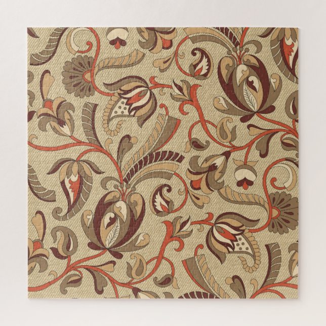 Fantastic Floral: Dreamy Seamless Pattern. Jigsaw Puzzle (Vertical)