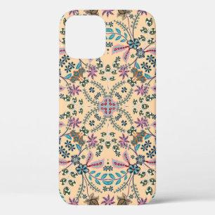 Fantastic flower ornament. Beautiful vintage patte iPhone 12 Case