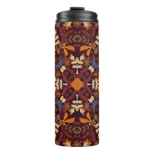 Fantastic Flower: Vintage Ornamental Design Thermal Tumbler