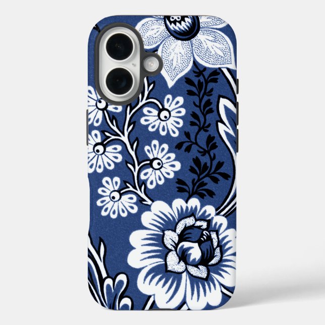 Fantastic Flowers (Blue) Fine Art Case-Mate iPhone Case (Back)