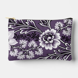 Fantastic Flowers (Plum) Fine Art Accessory Pouch