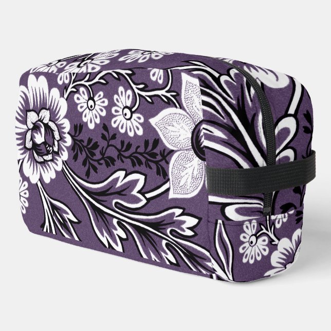 Fantastic Flowers (Plum) Fine Art Dopp Kit (Left Corner)