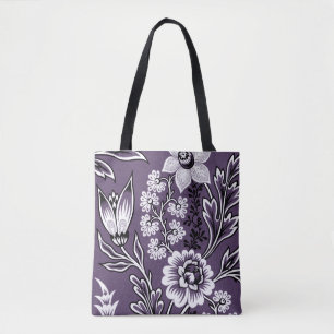 Fantastic Flowers (Plum) Fine Art Tote Bag