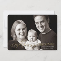 Fantastic Font Photo Holiday Card