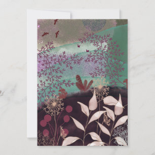 Fantastic landscape save the date