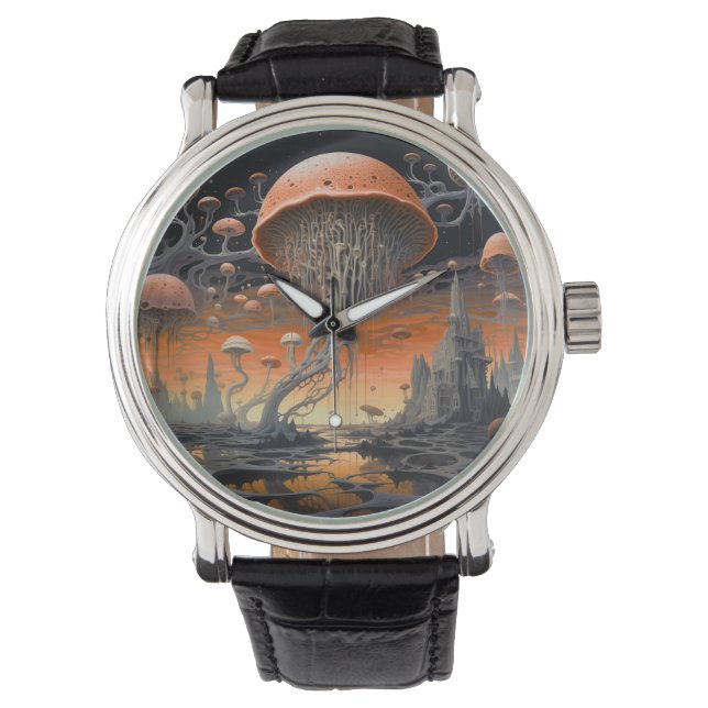 Fantastic landscapes with mystical characters watch (Front)