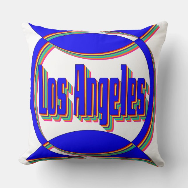Fantastic Los Angeles 2 Pillow (Front)