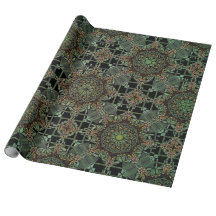 fantastic mandala design,green