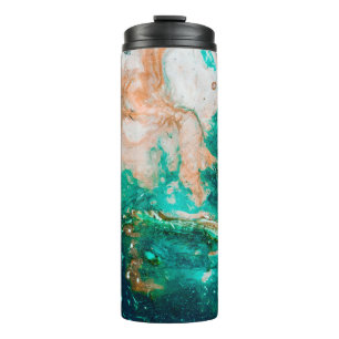 Fantastic Patterns of Colors and Paints abstract,b Thermal Tumbler