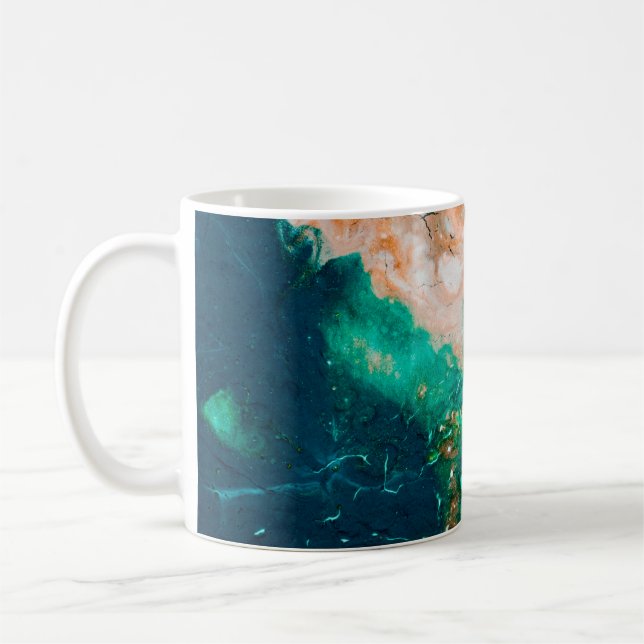 Fantastic Patterns of Colours and Paints abstract, Coffee Mug (Left)