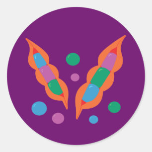 Fantastic Peapods Classic Round Sticker