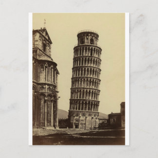 Fantastic photo of Pisa tower in 1860! Postcard