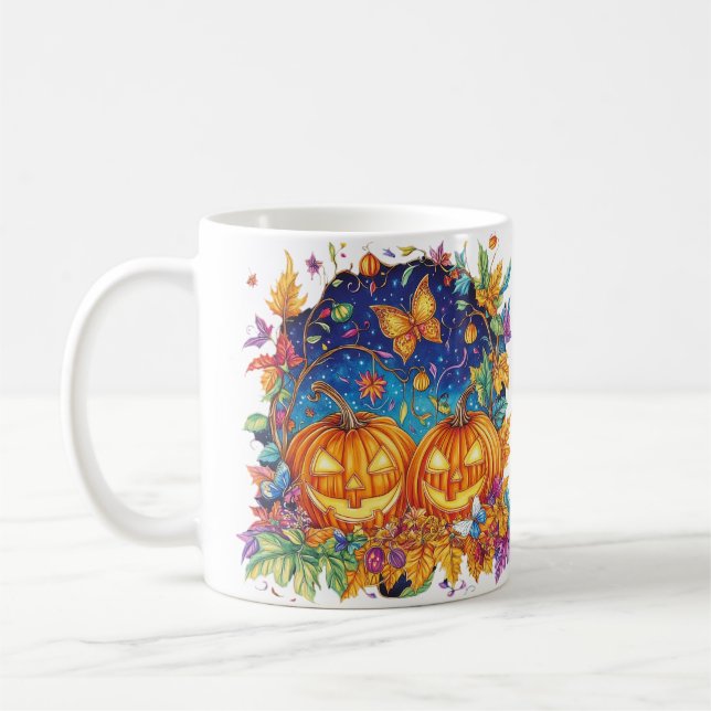 Fantastic Pumpkin Night Coffee Mug (Left)