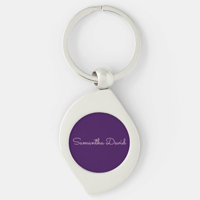 Fantastic purple key ring (Front)