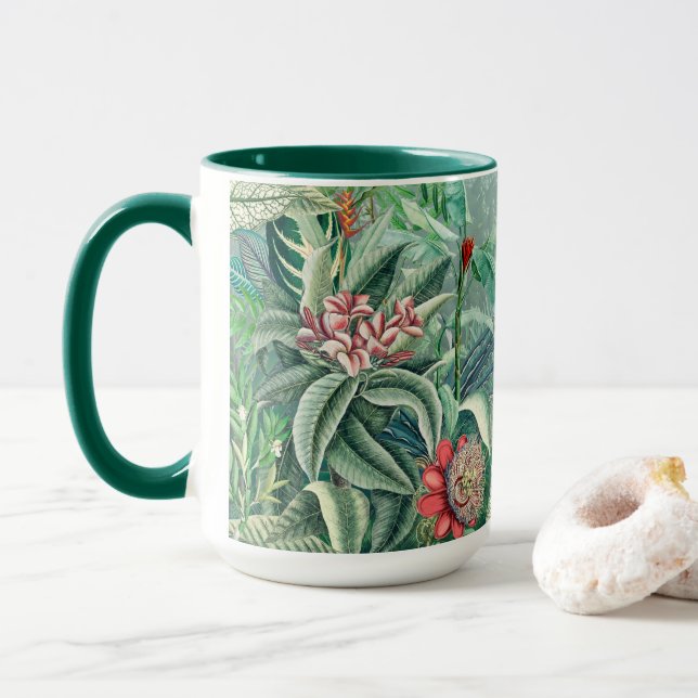 Fantastic Rainforest Paradise  Mug (With Donut)