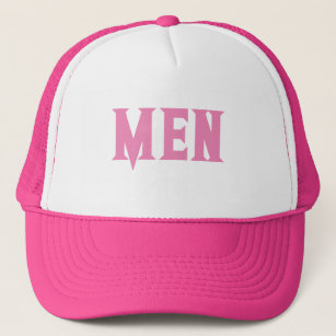 Fantastic Sports Men's White and Hot Pink Lovely  Trucker Hat