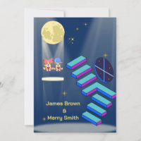 Fantastic Stairs Moon Space Wedding