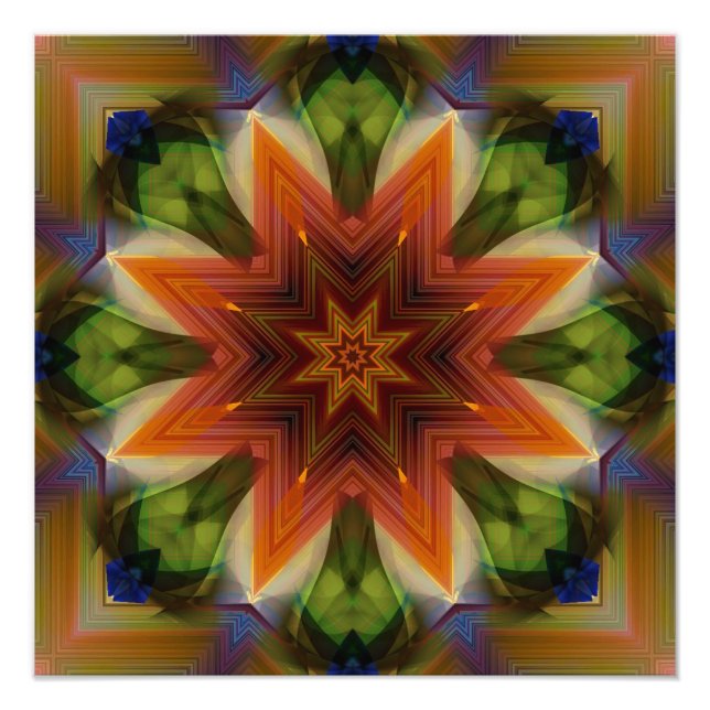 Fantastic Star  with a Border Photo Print (Front)
