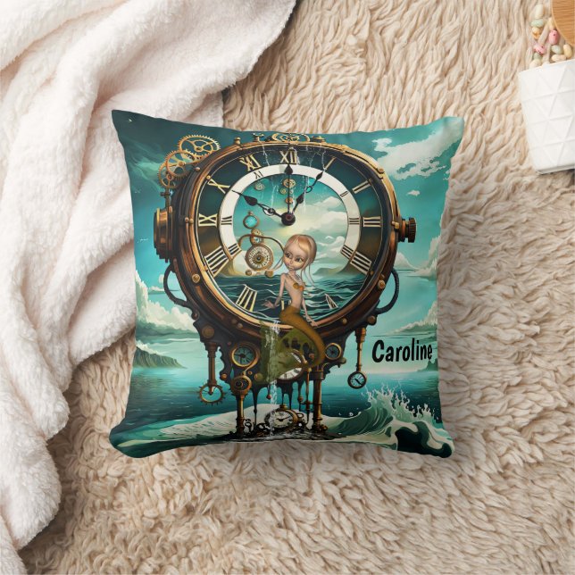 Fantastic steampunk sea clock cushion (Blanket)
