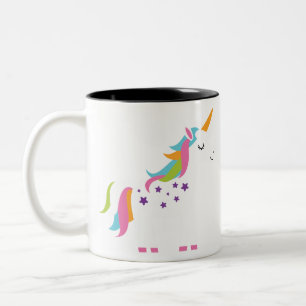 Fantastic Unicorn Two-Tone Coffee Mug