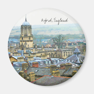 Fantastic View, Oxford, England, Roof Top #1 Magnet