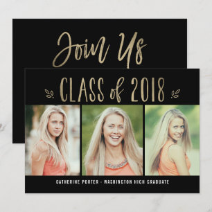 Fantastic Year EDITABLE COLOR Graduation Invite