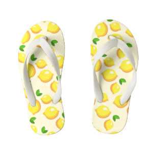 fantastic yellow lemons kid's thongs