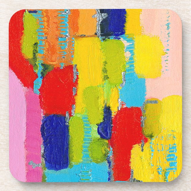 Fantastical Abstract Painting by Kris Taylor Coaster (Front)