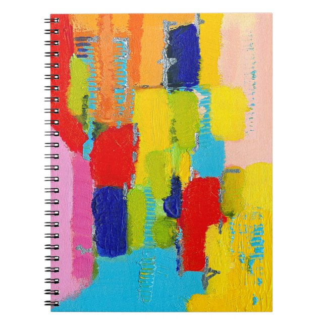 Fantastical Abstract Painting by Kris Taylor Notebook (Front)