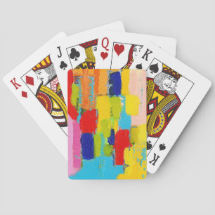 Fantastical Abstract Painting by Kris Taylor Playing Cards