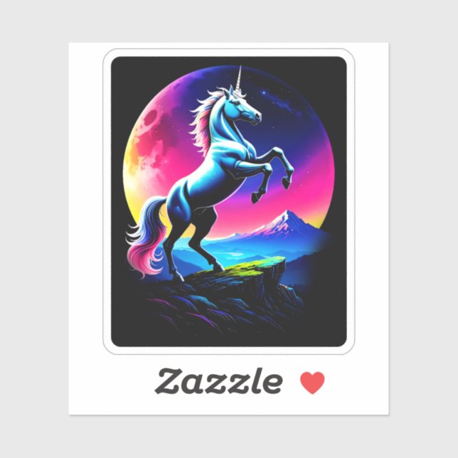 Fantastical Colourful Unicorn Wilderness (Sheet)