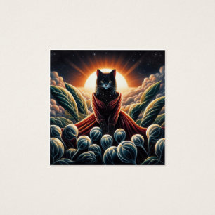 Fantastical Digital Art: Night Sky Cat Surrounded