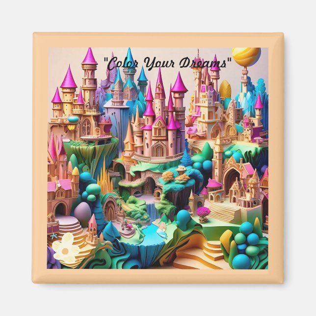 "Fantastical Worlds Uncovered" Magnet (Front)