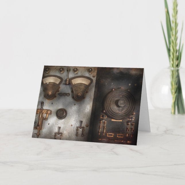 Fantasy - A tribute to Steampunk Holiday Card (Front)