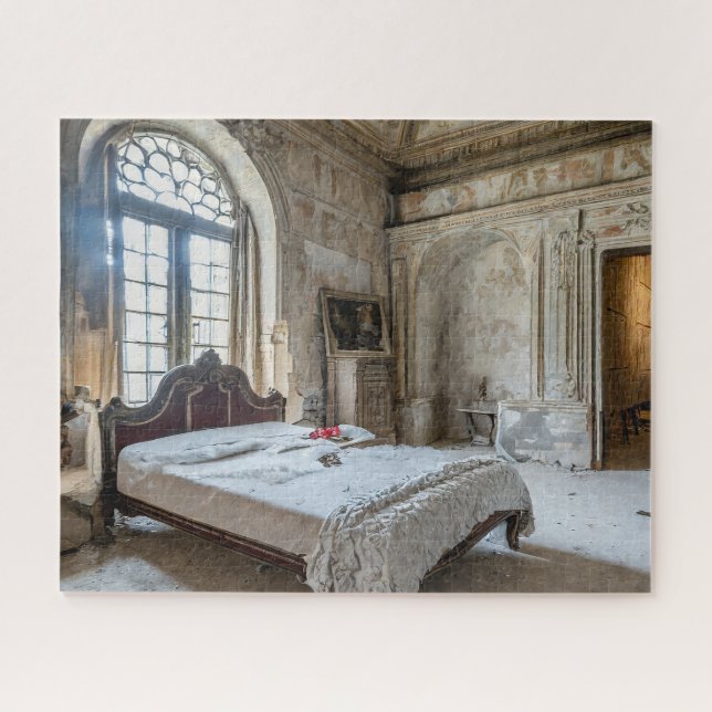 Fantasy Abandoned Chateau Bedroom Jigsaw Puzzle (Horizontal)