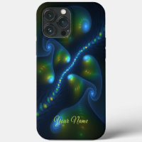 Fantasy Abstract Blue Green Yellow Fractal Name