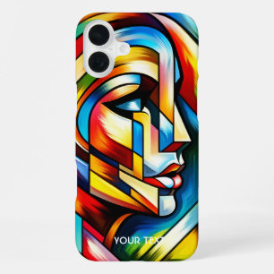 Fantasy Abstract Stained Glass iPhone 16 Plus Case