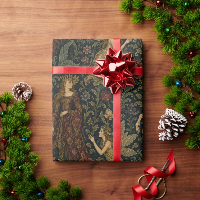 Fantasy Academia Feminine  Wrapping Paper (Holiday Gift)