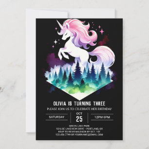 Fantasy Adorable Horse Birthday Invitation