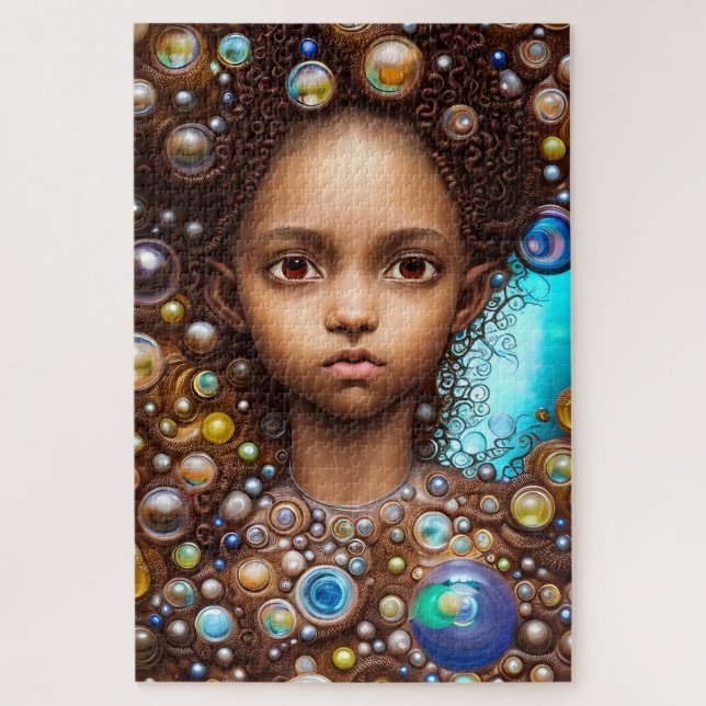 Fantasy African American elf Jigsaw Puzzle (Vertical)