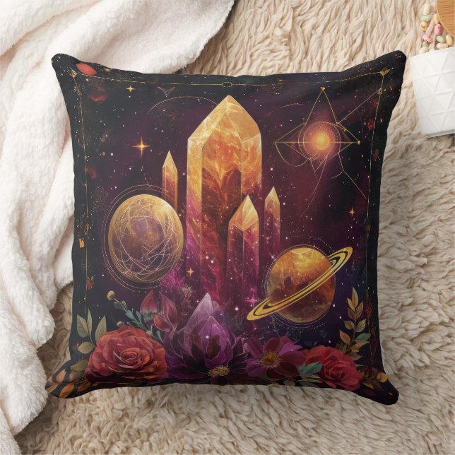 Fantasy Amethyst Crystal Realm Pattern Cushion (Blanket)