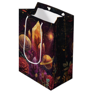 Fantasy Amethyst Crystal Realm Pattern Medium Gift Bag