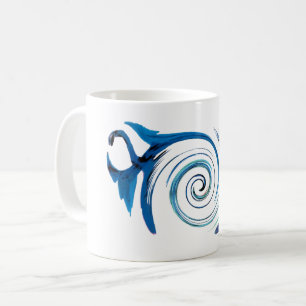 Fantasy Animal Blue Dragons Coffee Mug