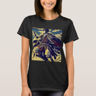 Fantasy Anime Hero 2 - Japanese Woodcut T-Shirt