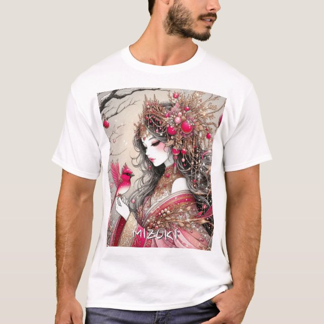 Fantasy Anime Manga Girl Mizuki Tshirt Custom (Front)