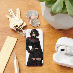Fantasy Anime Mysterious Girl Key Ring