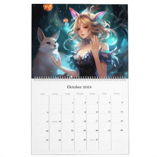Fantasy Anime Worlds 2024 Calendar