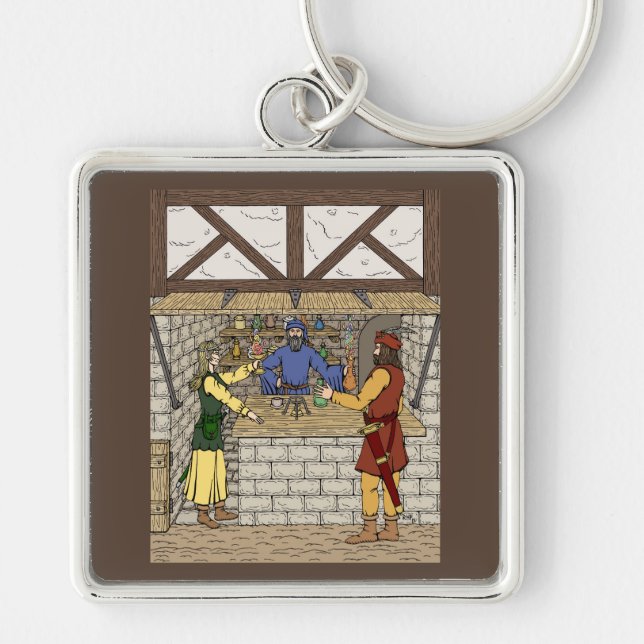 Fantasy Apothecary Shop Key Ring (Front)