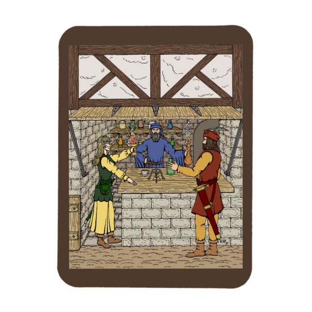 Fantasy Apothecary Shop Magnet (Vertical)